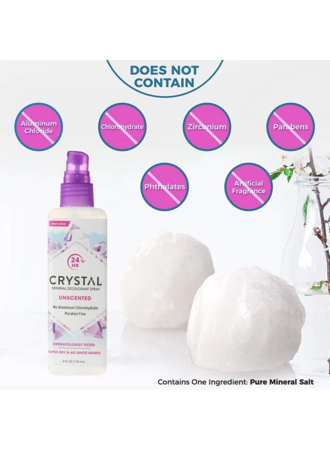 كريستال مجموعة بخاخ مزيل عرق بالمعادن مكونة من قطعتين 2x118ملليلتر - Image 4