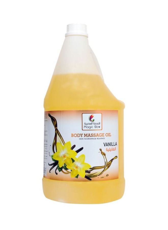 Magic Glow Vanilla Body Massage Oil Yellow 3.78Liters