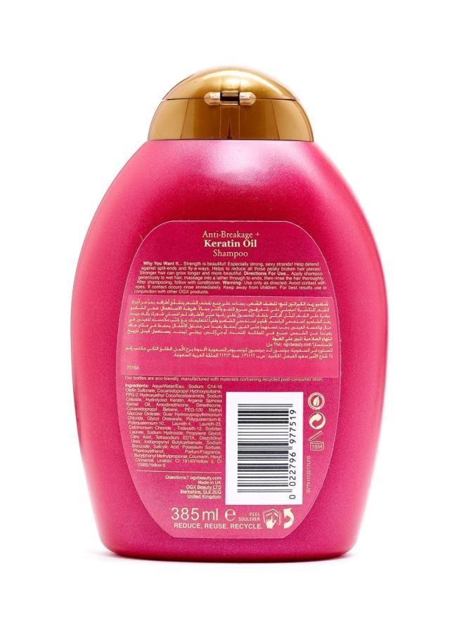 Ogx Anti-Breakage Keratin Oil Shampoo 385ml - Image 2