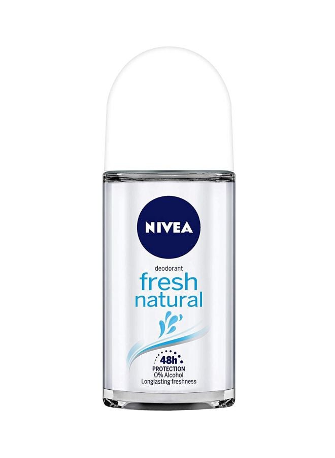 Nivea Fresh Natural Deodorant Roll On 50ml - Image 1