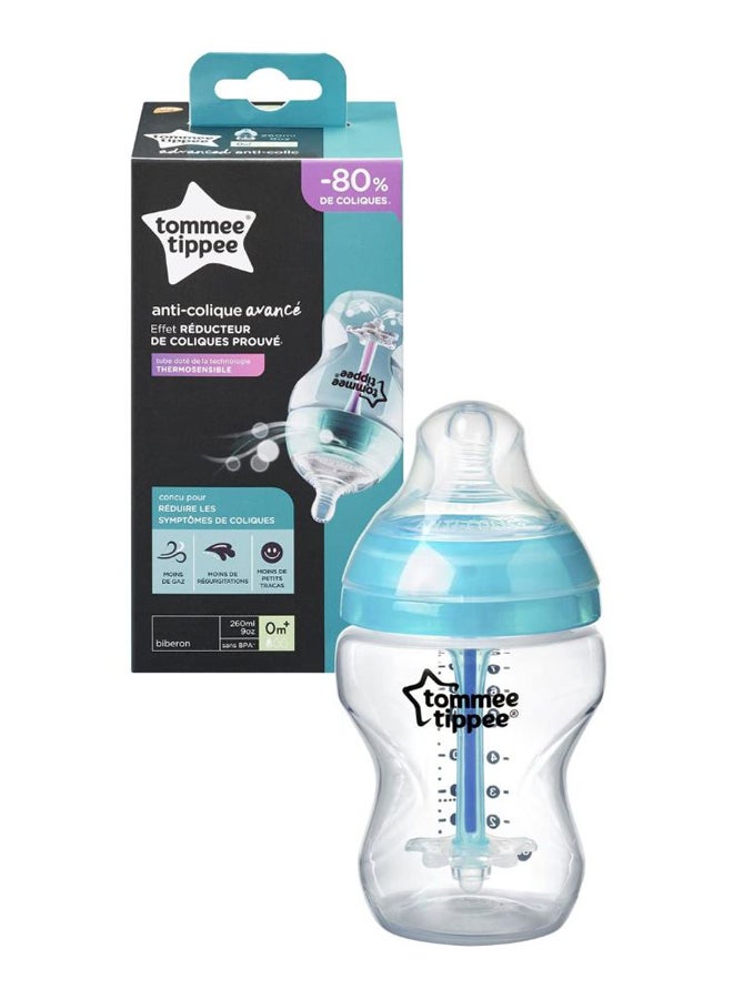 تومي تيبي طقم زجاجات رضاعة مزخرفة مضادة للمغص للأطفال سعة 250 مل من 3 قطع، لون شفاف/أخضر - Image 4