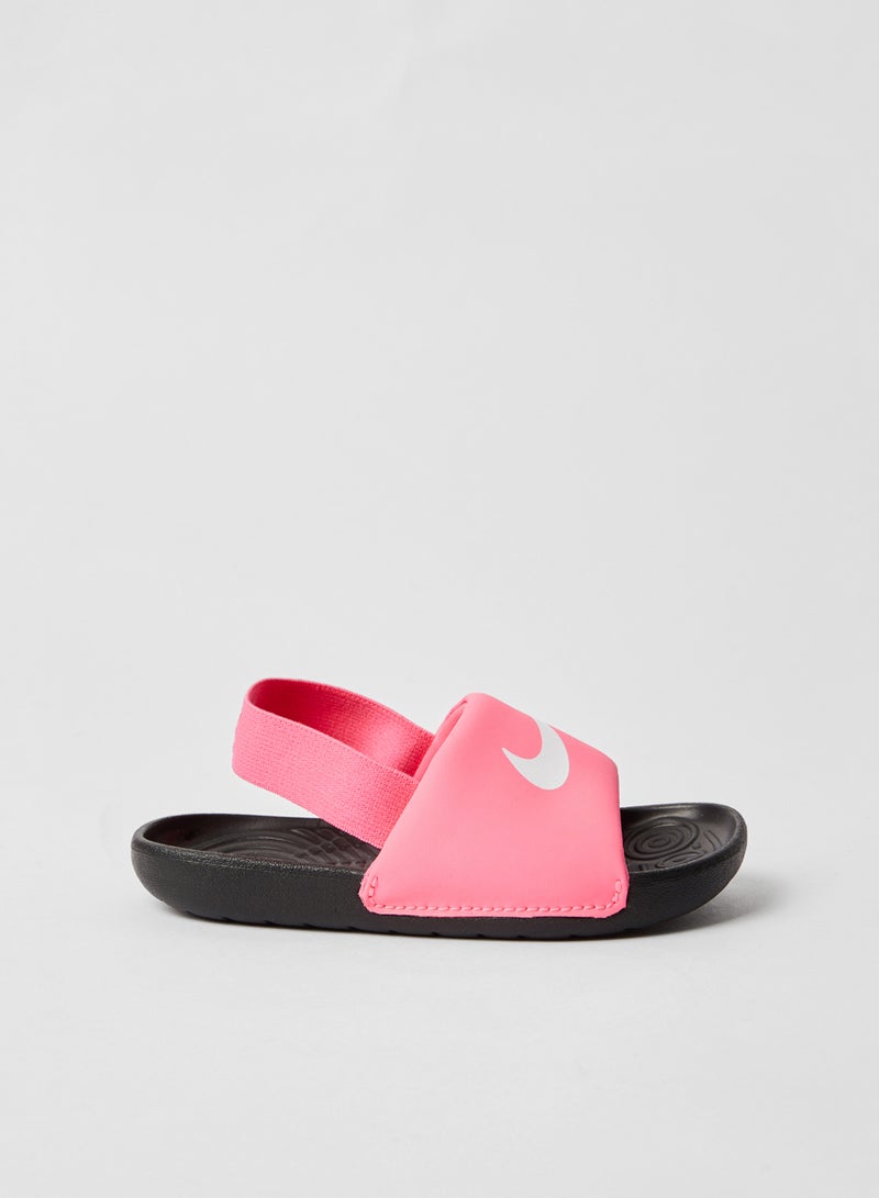 نايكي شبشب كاوا للأطفال وردي ديجيتال/أبيض-أسود - Image 1