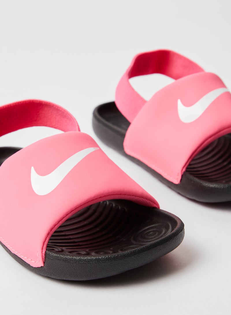 نايكي شبشب كاوا للأطفال وردي ديجيتال/أبيض-أسود - Image 2