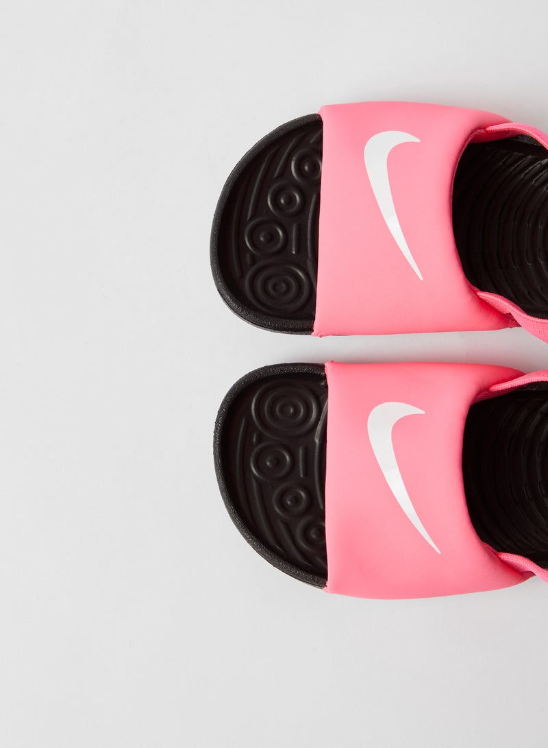 نايكي شبشب كاوا للأطفال وردي ديجيتال/أبيض-أسود - Image 4