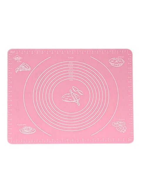 بساط من السيليكون مانع للالتصاق لفرد المعجنات وردي 40x30سم