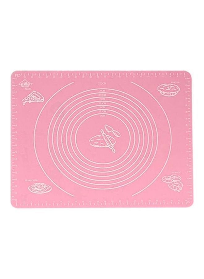 Non-Stick Silicone Rolling Pastry Mat Pink 40x30cm  - Image 1