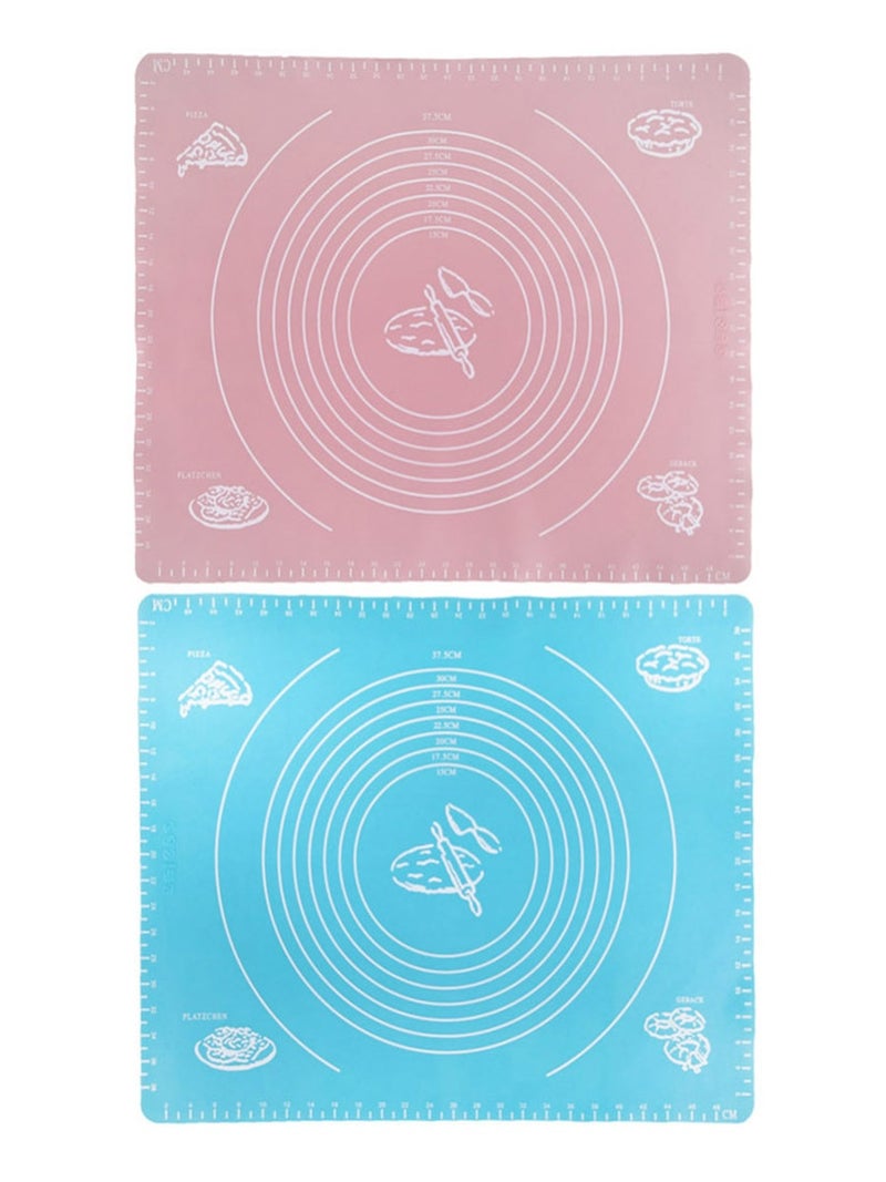 Non-Stick Silicone Rolling Pastry Mat Pink 40x30cm  - Image 5