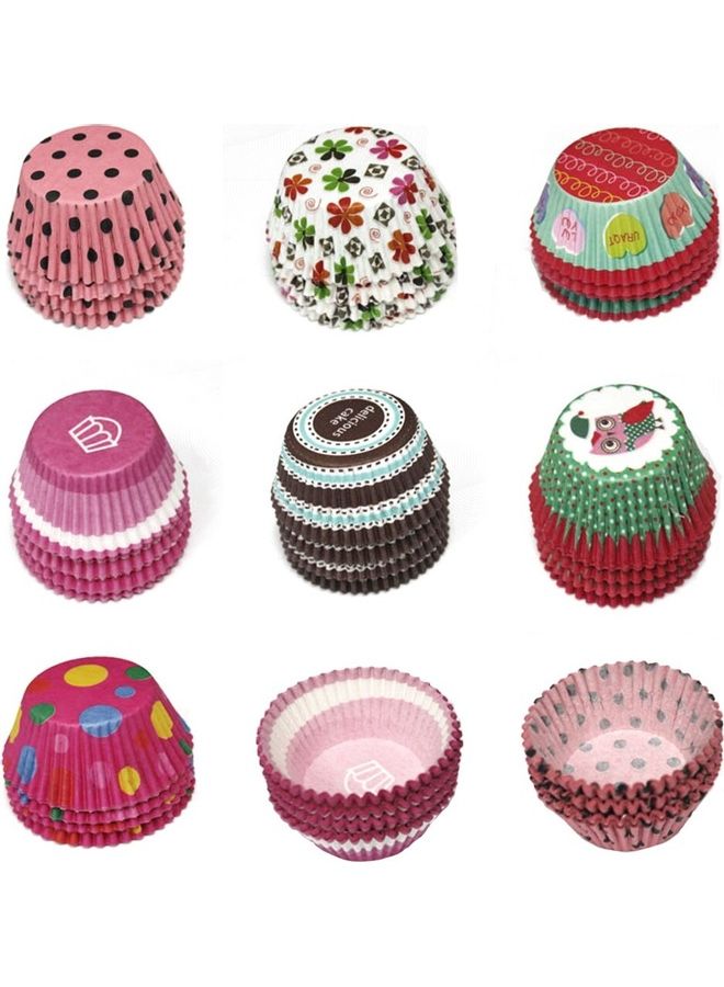 30 Piece Disposable Muffins Baking Cupcake Mould Multicolour Multicolour 7x5x3cm - Image 1