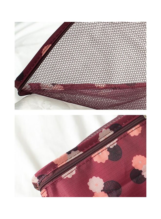 6-Piece Travel Organizer Bag Set Wine Red  - Image 4
