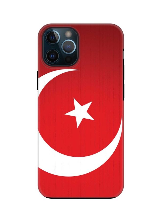 ستايلايزد غطاء حماية واقٍ لهاتف أبل آيفون 12 برو ماكس علم تركيا - Image 1