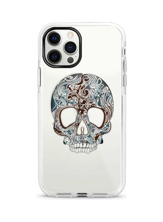 Skully Tattoo Printed Case For Apple iPhone 12 Pro/iPhone 12 Clear/Brown/Blue - v1604530840/N41866736A_1