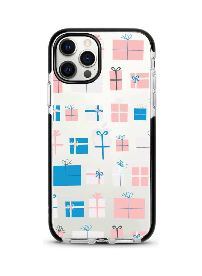 ستايلايزد غطاء حماية واقٍ لجهاز أبل آيفون 12 برو/12 مزين بأشكال هدايا ملفوفة - Image 1