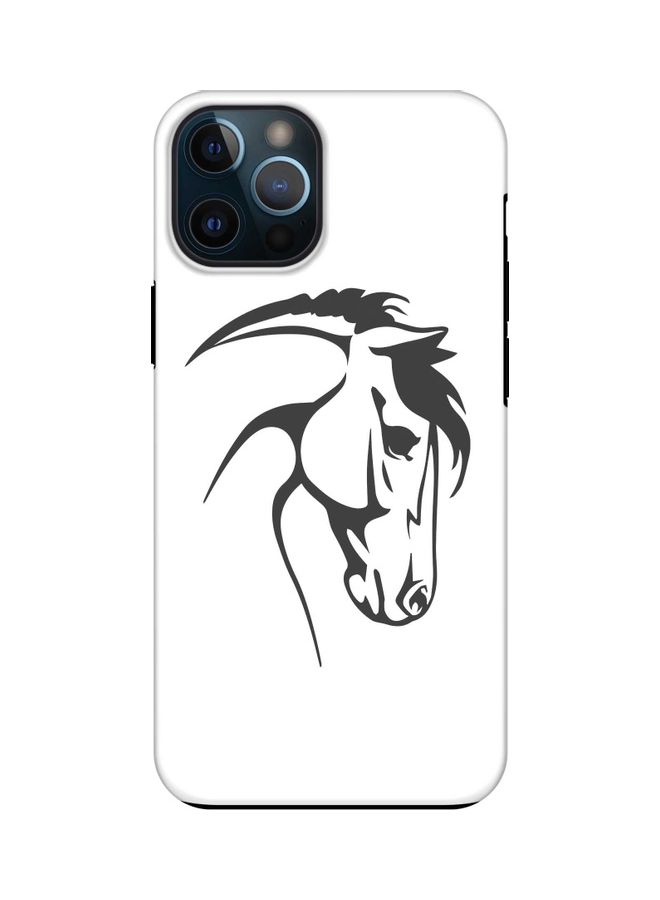 Stylizedd ArabStallion Printed Case For Apple iPhone 12 Pro Max White/Black - Image 1