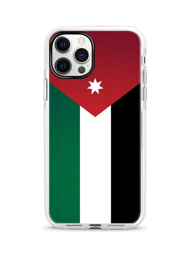 ستايلايزد غطاء حماية واقٍ لهاتف أبل آيفون 12 برو ماكس علم الأردن - Image 1