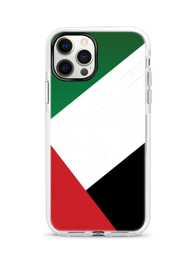 Stylizedd Flag Of Uae Printed Case For Apple iPhone 12 Pro/iPhone 12 White/Red/Black - Image 1