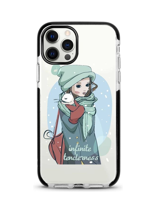Stylizedd Infinite Tenderness Printed Case For Apple iPhone 12 Pro/iPhone 12 Clear/Blue/Beige - Image 1
