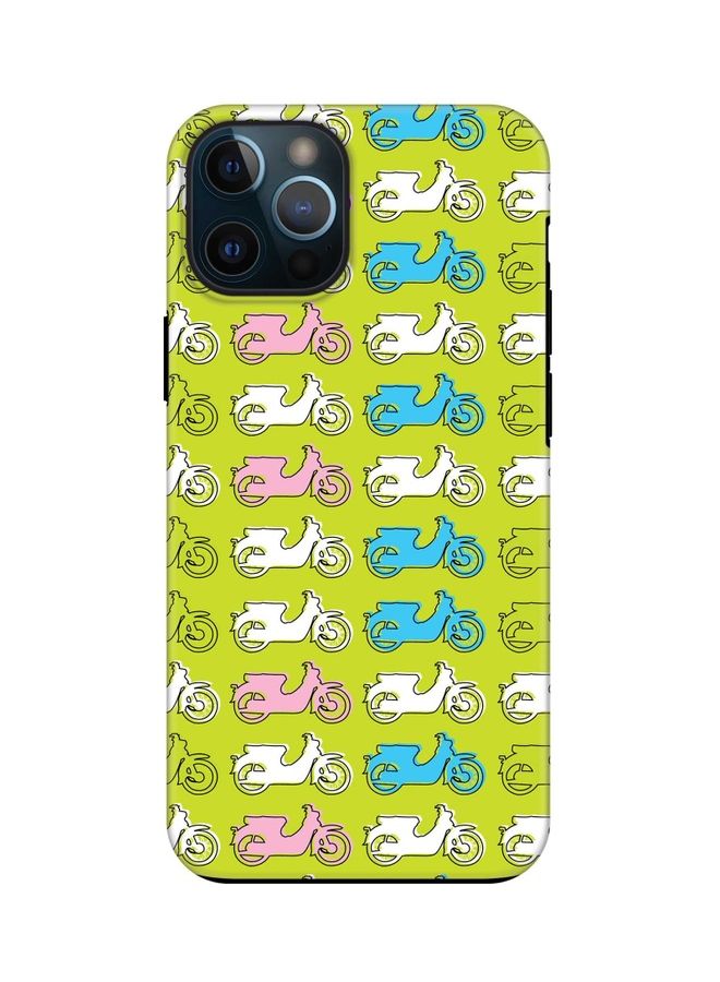 Stylizedd Protective Back Case Cover For Apple iPhone 12 Pro Max Green/Blue/Pink - Image 1