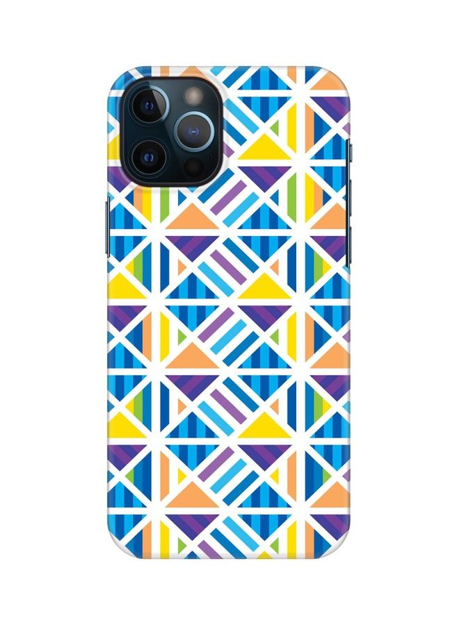 Stylizedd Greek Tiles Printed Case For Apple iPhone 12 Pro Blue/Green/White - Image 1