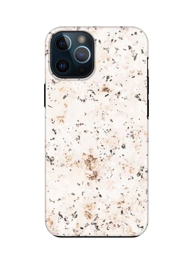 Stylizedd Marble Stone Printed Case For Apple iPhone 12 Pro Max Beige/GreyBrown - Image 1