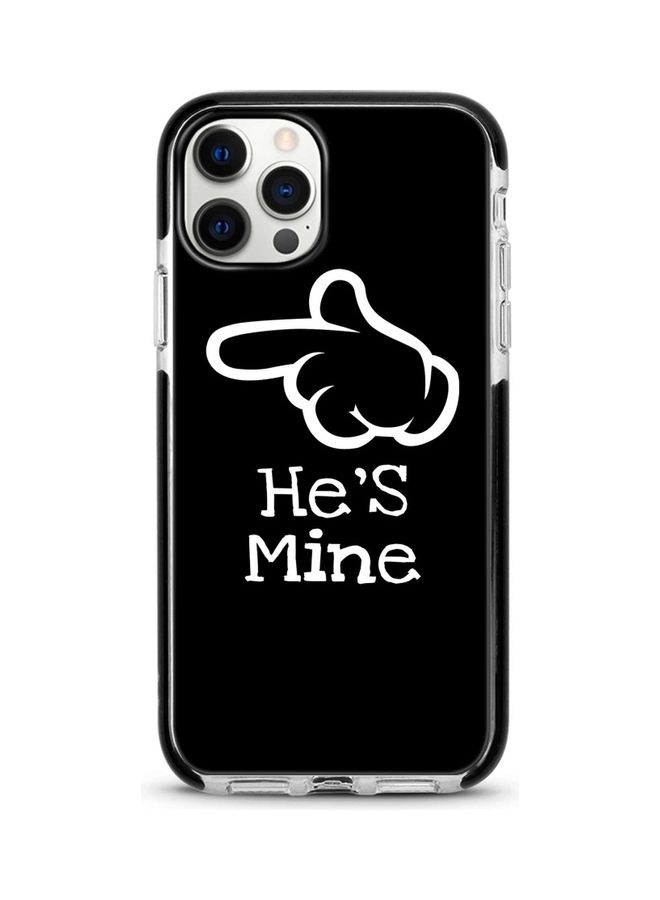 Stylizedd He's Mine Printed Case For Apple iPhone 12 Pro/iPhone 12 Black/White - Image 1