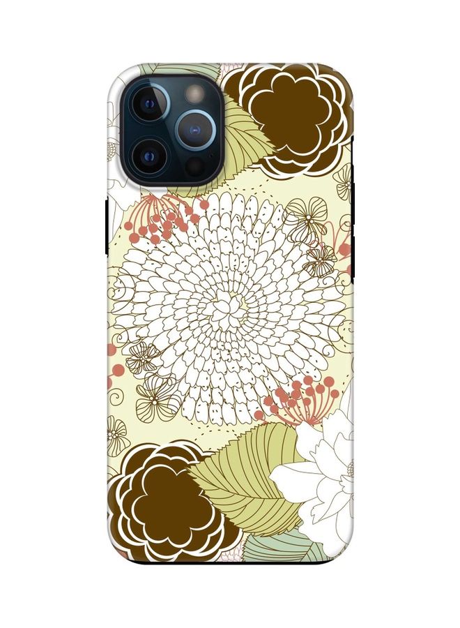 ستايلايزد غطاء حماية من سلسلة تاف برو لهاتف أبل آيفون 12 برو ماكس زهره متفتحه - Image 1