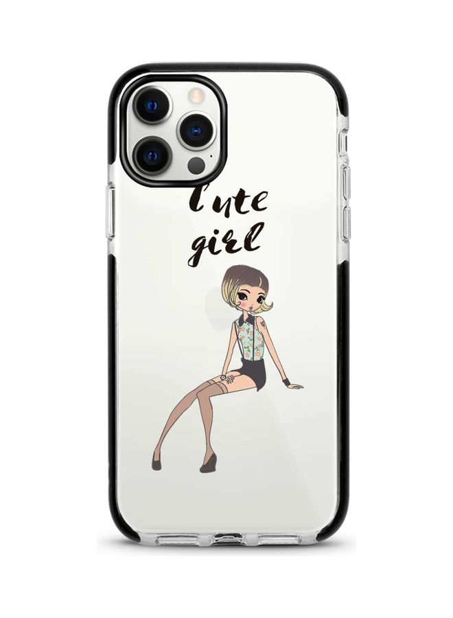 Stylizedd - Printed Case For Apple iPhone 12 Pro Clear/Black - Image 1