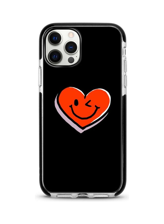 Stylizedd Winking Heart Printed Case For Apple iPhone 12 Pro/iPhone 12 Black/Red - Image 1
