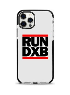 Run Dxb Printed Case For Apple iPhone 12 Pro/iPhone 12 C;ear/Black/Red