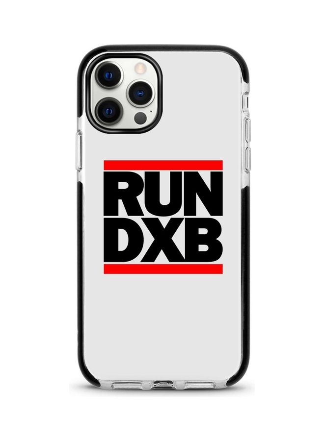 Stylizedd - Run Dxb Printed Case For Apple iPhone 12 Pro/iPhone 12 C;ear/Black/Red - Image 1