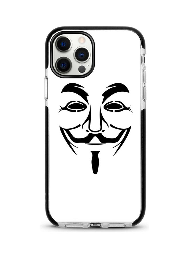 Stylizedd Vendetta Mask Printed Case For Apple iPhone 12 Pro/iPhone 12 White/Black - Image 1