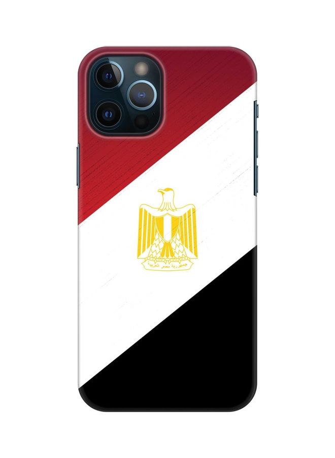 Stylizedd Flag Of Egypt Printed Protective Case Cover For Apple iPhone 12 Pro Max Red/Black/White - Image 1