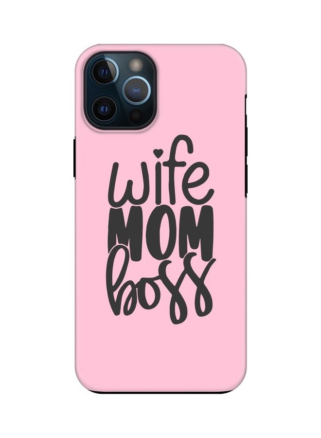 Stylizedd Protective Case Cover For Apple iPhone 12 Pro Max Wife Mom Boss - Image 1