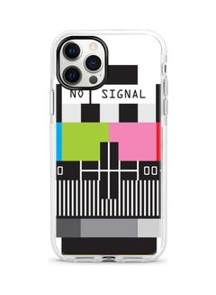Stylizedd No Signal TV Printed Dual-Layered Case Cover For Apple iPhone 12 Pro Max Black/Pink/Green  - Image 1