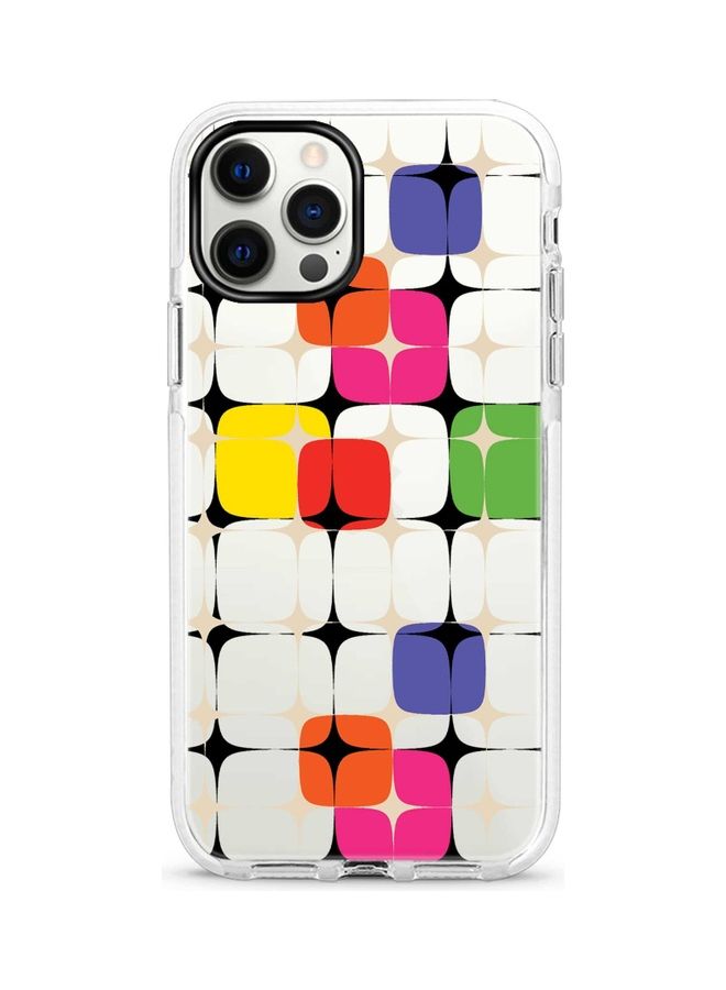 70's Star Printed Case For Apple iPhone 12 Pro/iPhone 12 Grey/Red/Yelloow