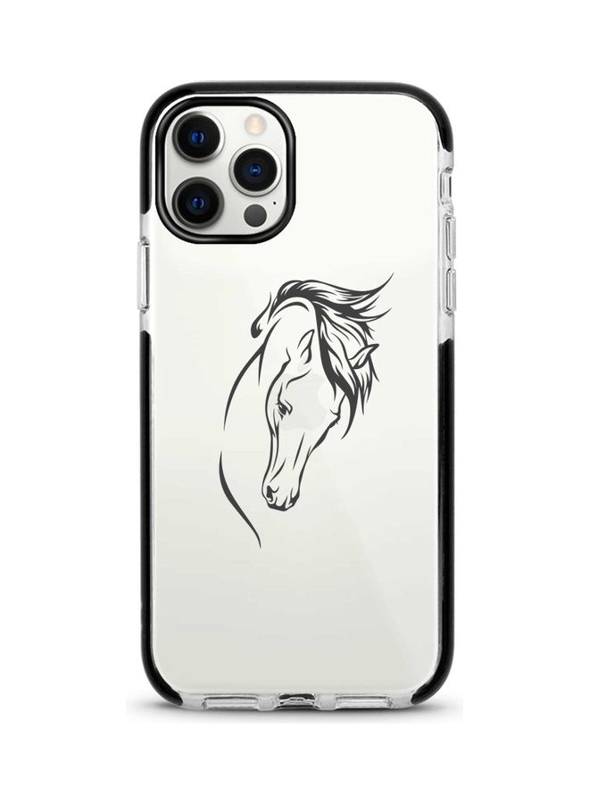 Stylizedd Arabstallion Strut Printed Case For Apple iPhone 12 Pro/iPhone 12 Clear/Black - Image 1
