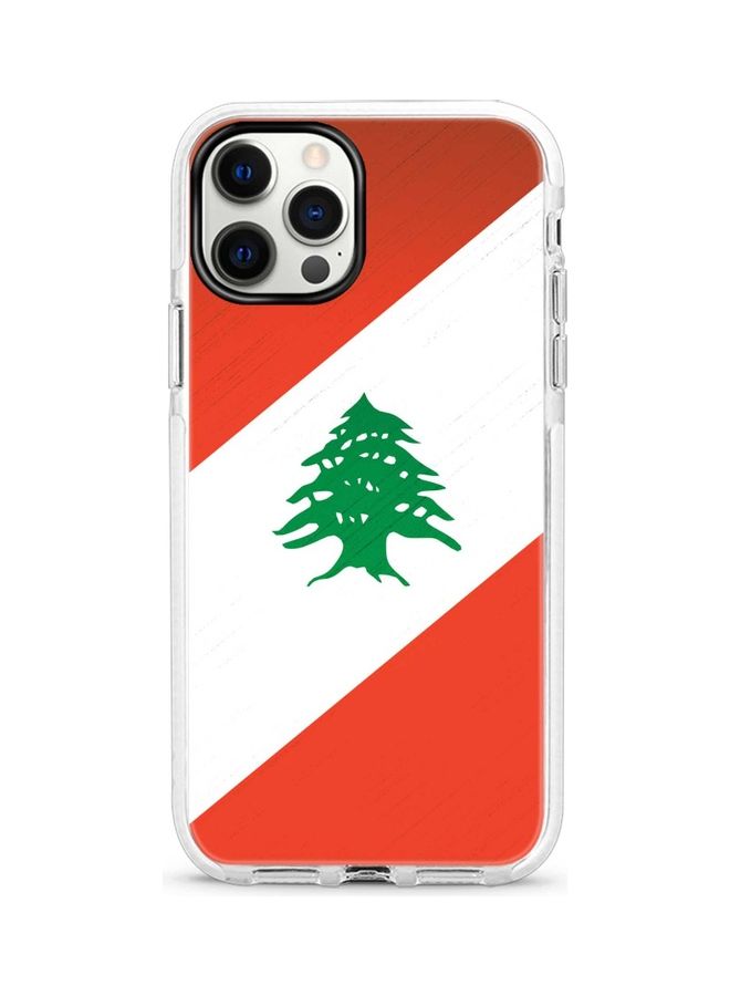 ستايلايزد غطاء حماية واقٍ لجهاز أبل آيفون 12 برو/12 علم لبنان - Image 1