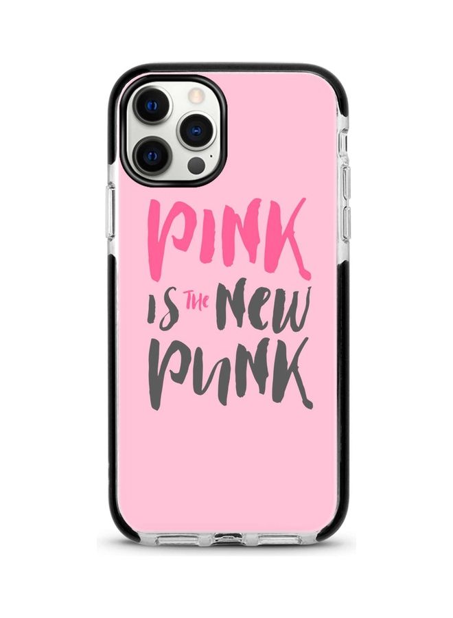 Stylizedd Pink Is The New Punk Printed Case For Apple iPhone 12 Pro/iPhone 12 Pink/Grey - Image 1
