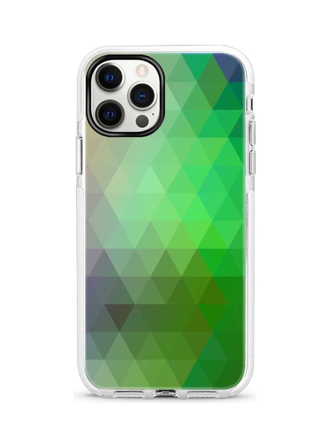 Stylizedd Orchid Prism Printed Case For Apple iPhone 12 Pro/iPhone 12 Green/Grey - Image 1