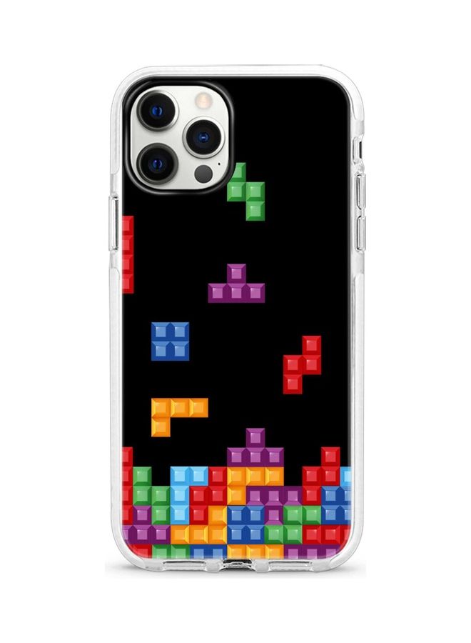 Stylizedd Tetris Printed Case For Apple iPhone 12 Pro/iPhone 12 Blue/Green/Red - Image 1