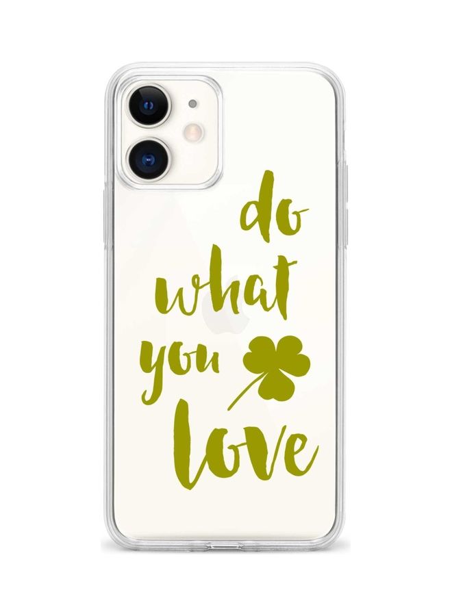 Protective Case Cover For Apple iPhone 12 Mini White/Green