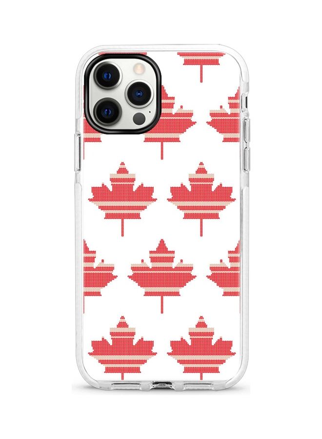 Stylizedd Maple Mitten Printed Dual-Layered Case Cover For Apple iPhone 12 Pro Max White/Red - Image 1