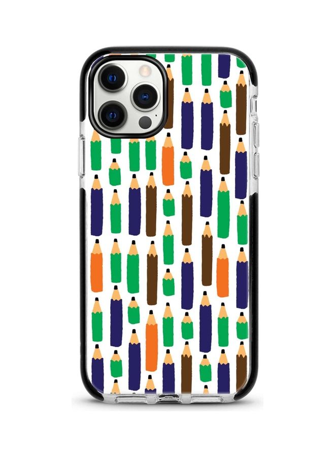 Stylizedd Impact Pro Series Case Cover For Apple iPhone 12/12 Pro Pencil Race - Image 1