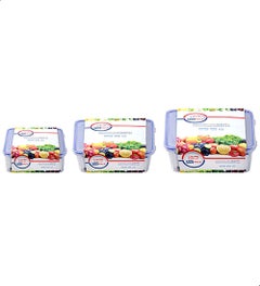 3-Piece Square Food Container Set Clear - v1604536675/N41304351A_4