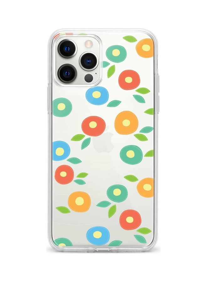 ستايلايزد غطاء حماية واقٍ لهاتف أبل آيفون 12 برو ماكس فقاعات بنقشة الزهور - Image 1