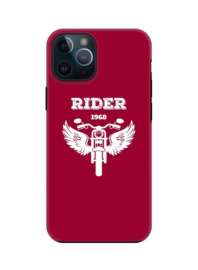 ستايلايزد غطاء حماية من سلسلة تاف برو لهاتف أبل آيفون 12 برو ماكس بطبعة "Rider 1968" - Image 1