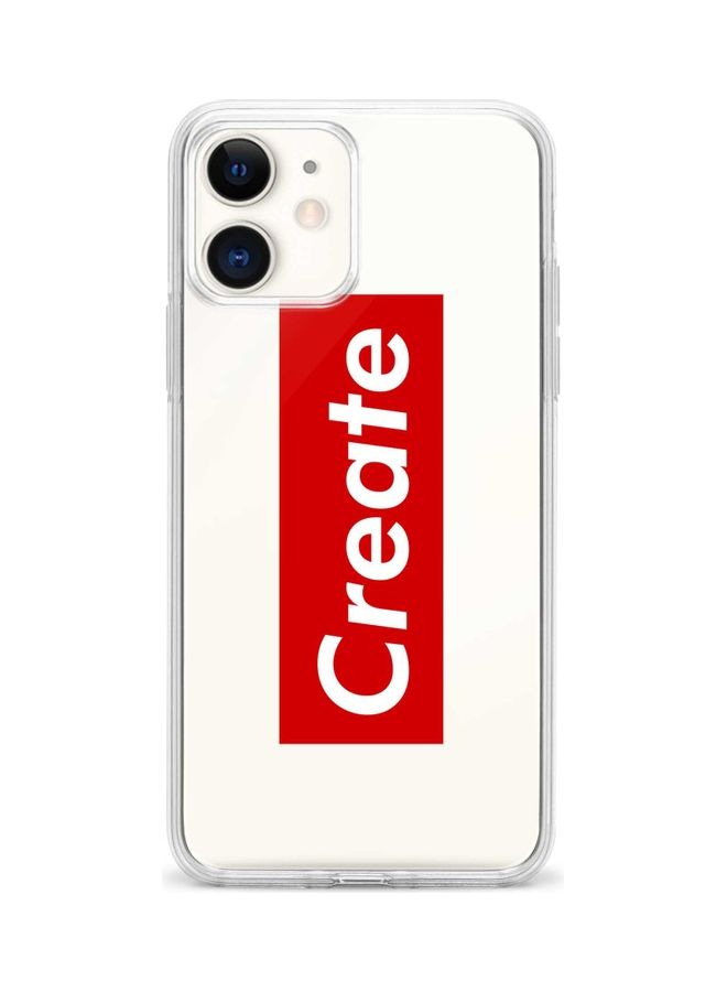 Stylizedd Printed Protective Case Cover For Apple iPhone 12 Mini Clear/Red/White - Image 1