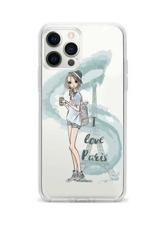Printed Protective Case Cover For Apple iPhone 12 Pro/iPhone 12 I Love Paris