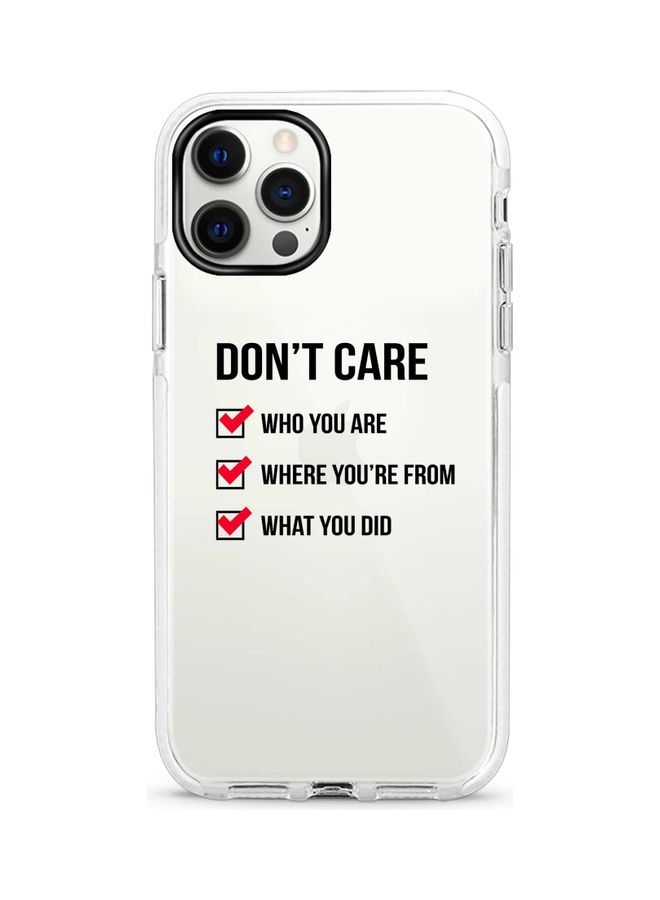 Stylizedd Protective Case Cover For Apple iPhone 12 Pro/12 Don't Care - Image 1