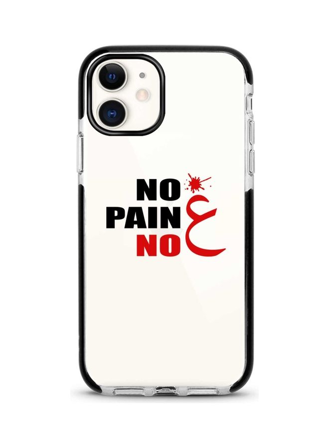 ستايلايزد غطاء حماية واقٍ لهاتف أبل آيفون 12 ميني- بطبعة ’No Pain No Gain’ متعدد الألوان - Image 1