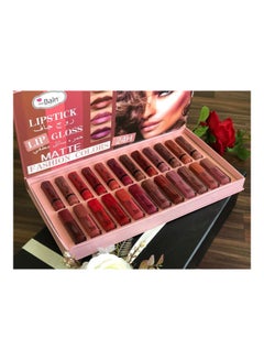 24-Piece Lipstick And Lip Gloss Set Multicolour - v1604557899/N41872785A_2